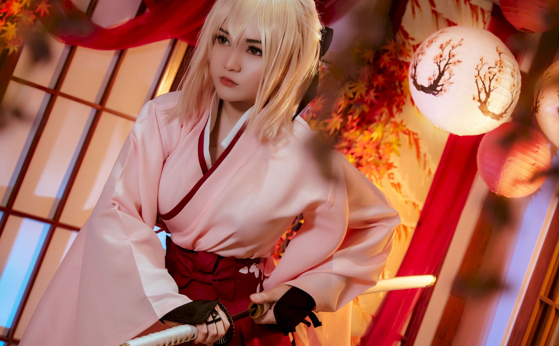 Souji CoserС Sakura  Godzilla  Saber  - Okita @Potato 1ҳ